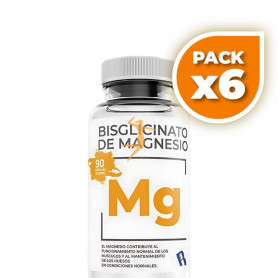 Pack 6x BISGLICINATO DE MAGNESIO 90 CAPSULAS BEQUISA