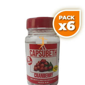 Pack 6x CAPSUBETH CRANBERRY 60 CÁPSULAS BEQUISA