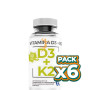 Pack 6x VITAMINA D3+K2 60 CÁPSULAS BEQUISA