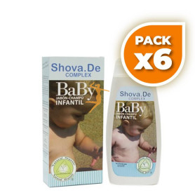 Pack 6x BABY JABÓN-CHAMPÚ INFANTIL SHOVA.DE