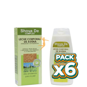 Pack 6x LECHE CORPORAL DE AVENA 250 ML SHOVA.DE