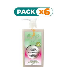 Pack 6x CREMA CORPORAL ULTRA HIDRATANTE 1Lt. SHOVA.DE