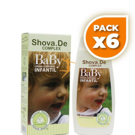 Pack 6x CREMA INFANTIL DE ALOE VERA 250 ML BABY SHOVA.DE