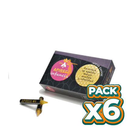 Pack 6x APIREGI INFANCIA 20 AMPOLLAS APIREGI