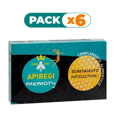 Pack 6x MEMORY JALEA REAL 20 AMPOLLAS APIREGI