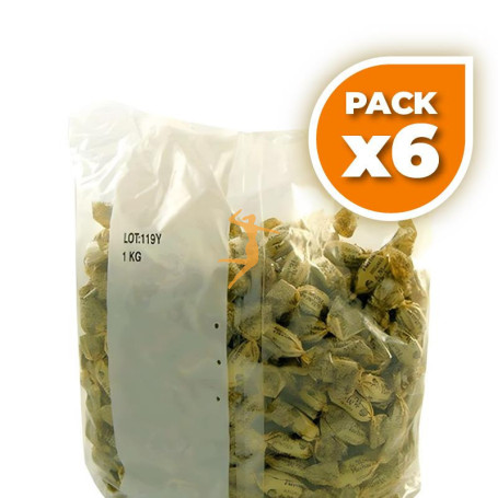 Pack 6x CARAMELOS DE REGALIZ 1KG MAESE HERBARIO