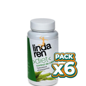 Pack 6x CARBÓN BLOCK 60 CÁPSULAS LINDA REN DIET