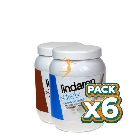 Pack 6x SUERO DE LECHE CHOCOLATE 500Gr. LINDA REN DIET