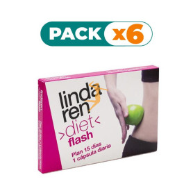 Pack 6x LINDA REN DIET FLASH 15 CAPSULAS