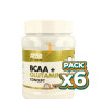 Pack 6x BCAA + GLUTAMINA MANDARINA EXTREME PURITY 300Gr. MEGAPLUS