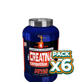 Pack 6x CREATINA COMPETITION 600Gr. MEGAPLUS