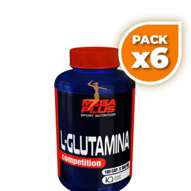 Pack 6x GLUTAMINA COMPETITION 500Gr. MEGAPLUS