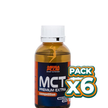 Pack 6x MCT LIQUID MEGA PLUS 500Ml. MEGAPLUS