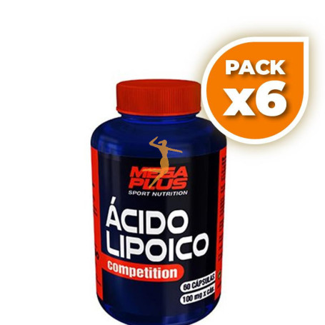 Pack 6x ÁCIDO LIPOICO COMPETITION 60 CÁPSULAS MEGAPLUS
