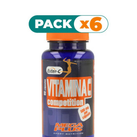 Pack 6x VITAMINA C ESTER COMPETITION 60 CAPSULAS MEGAPLUS