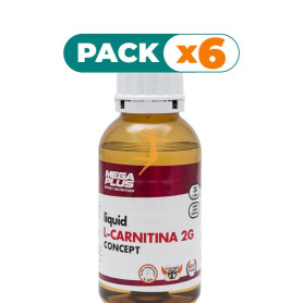 Pack 6x CARNITINE COMPETITION SIN CAFEINA 500Ml. MEGAPLUS