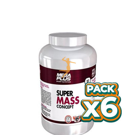 Pack 6x SUPER MASS CONCEPT FRESA 3Kg. MEGAPLUS