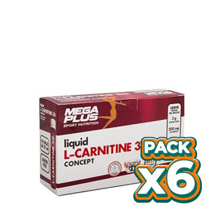 Pack 6x L-CARNITINE CONCEP 14 VIALES MEGAPLUS