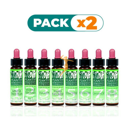 Pack 2x REMEDIO 4 TEMORES INSEGURIDAD 10Ml. PLANTIS