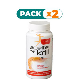 Pack 2x ACEITE DE KRILL 90 CÁPSULAS PLANTIS
