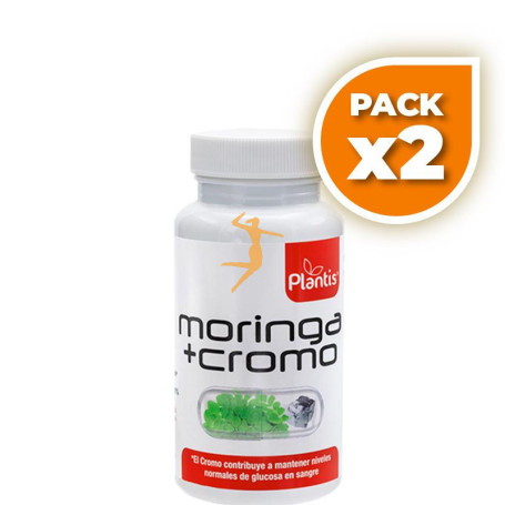Pack 2x MORINGA + CROMO 60 CÁPSULAS PLANTIS