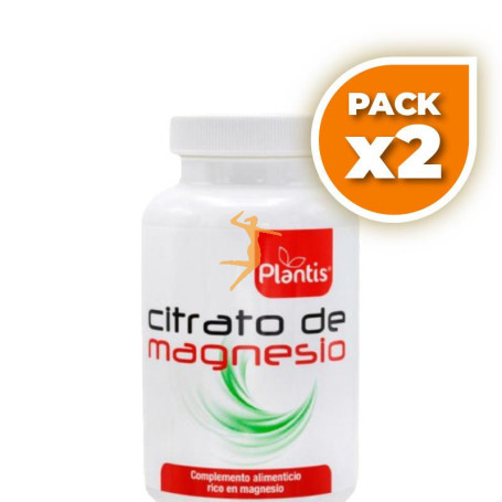 Pack 2x CITRATO DE MAGNESIO 60 COMPRIMIDOS PLANTIS
