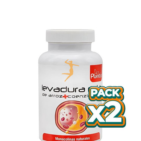 Pack 2x LEVADURA ROJA + COENZIMA Q10 120 CÁPSULAS PLANTIS