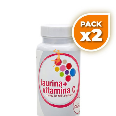 Pack 2x TAURINA + VITAMINA C 60 CÁPSULAS PLANTIS