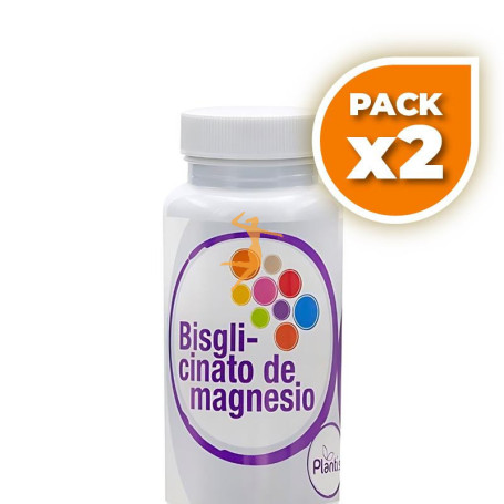 Pack 2x BISGLICINATO DE MAGNESIO 60 CÁPSULAS PLANTIS