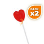 Pack 2x PIRULETAS DE FRESA SIN AZÚCAR 125 UNIDADES PLANTIS