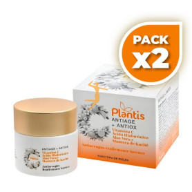 Pack 2x CREMA FACIAL ANTIEDAD+ANTIOXIDANTE CON VIT.C 50ML PLANTIS