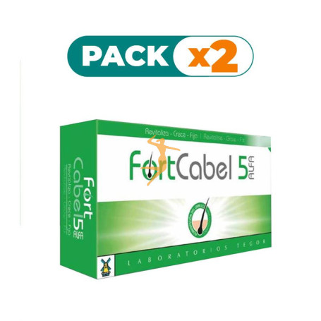 Pack 2x FORTCABEL 5 ALFA 60 CÁPSULAS TEGOR
