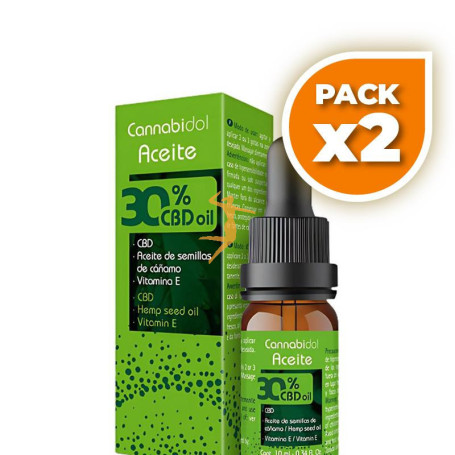Pack 2x CANNABIDOL ACEITE 30% 10ML TEGOR
