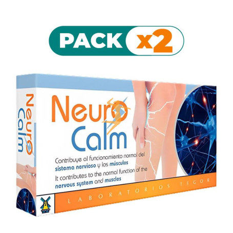 Pack 2x NEURO CALM 30 COMPRIMIDOS INFUSIONABLES TEGOR