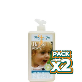Pack 2x BABY JABÓN Y CHAMPÚ INFANTIL 1000 ML SHOVA.DE