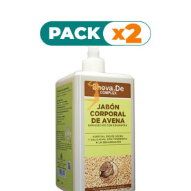 Pack 2x JABÓN AVENA 1000 ML DE SHOVA.DE