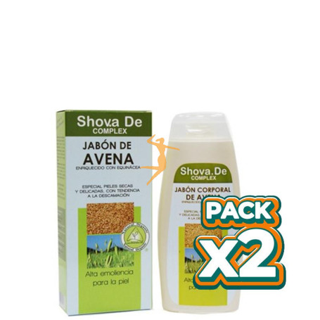 Pack 2x JABÓN AVENA DE 250 ML SHOVA.DE