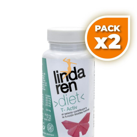 Pack 2x T-ACTIVE 90 CÁPSULAS LINDAREN DIET