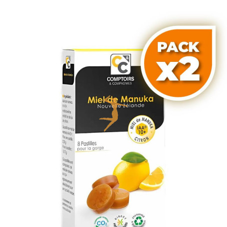 Pack 2x CARAMELOS DE MIEL DE MANUKA Y LIMÓN COMPTOIRS & COMPAGNIES