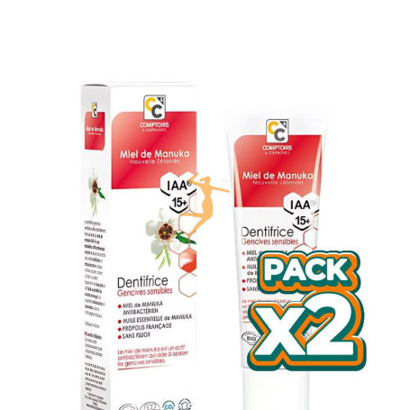 Pack 2x DENTÍFRICO ENCÍA SENSIBLE MIEL DE MANUKA COMPTOIRS & COMPAGNIES