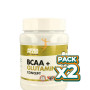 Pack 2x BCAA + GLUTAMINA MANDARINA EXTREME PURITY 300Gr. MEGAPLUS