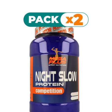 Pack 2x NIGHT SLOW PROTEIN COMPETITION FRESA 1Kg. MEGAPLUS
