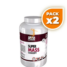 Pack 2x SUPER MASS CONCEPT CHOCO 3Kg. MEGAPLUS