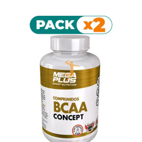 Pack 2x BCAA + GLUTAMINA CONCEPT PIÑA 500Gr. MEGAPLUS