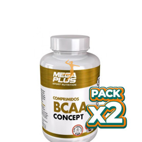 Pack 2x BCAA + GLUTAMINA CONCEPT TROPICAL 500Gr. MEGAPLUS
