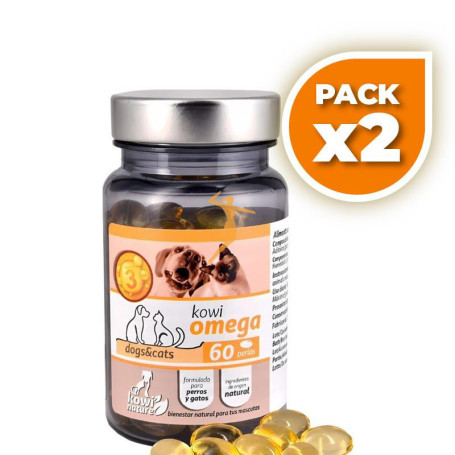 Pack 2x KOWI OMEGA 60 PERLAS KOWI NATURE