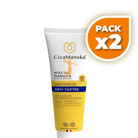 Pack 2x PASTA DENTAL ANTIPLACA 75ML CICAMANUKA