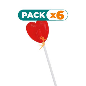 Pack 6x PIRULETAS DE FRESA SIN AZÚCAR 125 UNIDADES PLANTIS