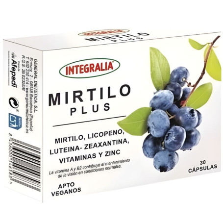 MIRTILO PLUS 30 CÁPSULAS INTEGRALIA