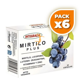 Pack 6x MIRTILO PLUS 30 CÁPSULAS INTEGRALIA